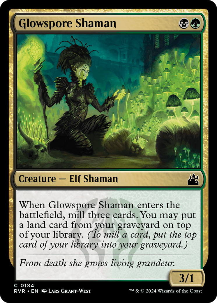 Glowspore Shaman [Ravnica Remastered] | Card Merchant Takapuna