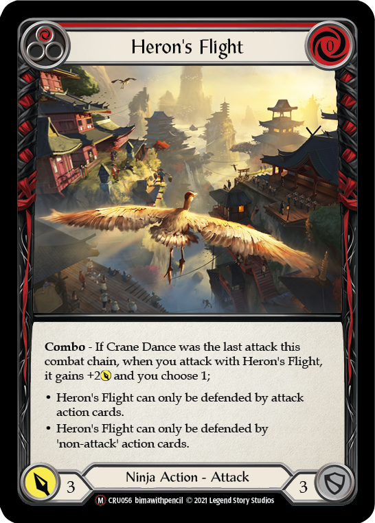 Heron's Flight [U-CRU056] (Crucible of War Unlimited)  Unlimited Normal | Card Merchant Takapuna