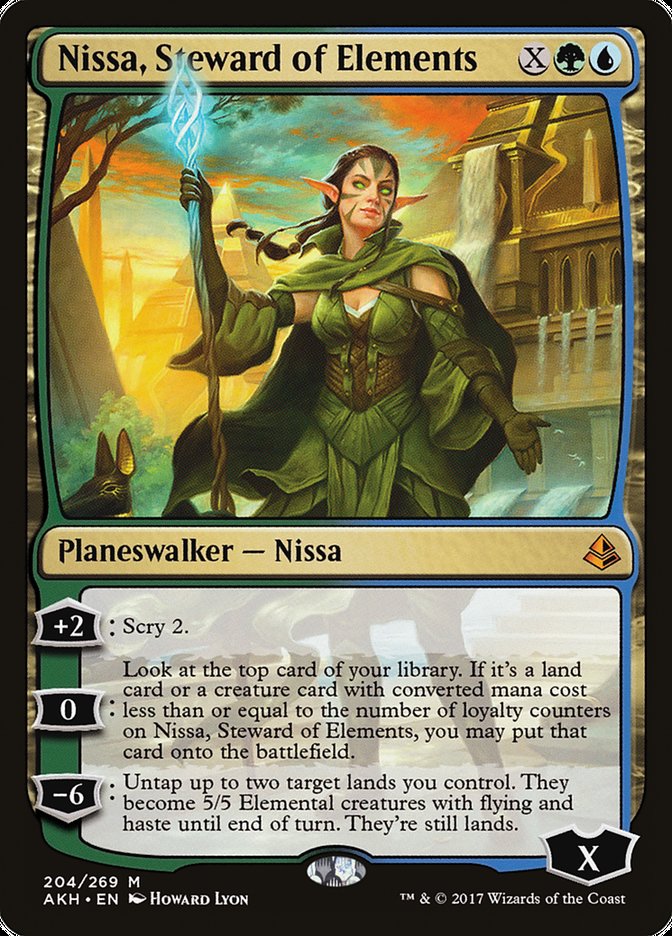 Nissa, Steward of Elements [Amonkhet] | Card Merchant Takapuna