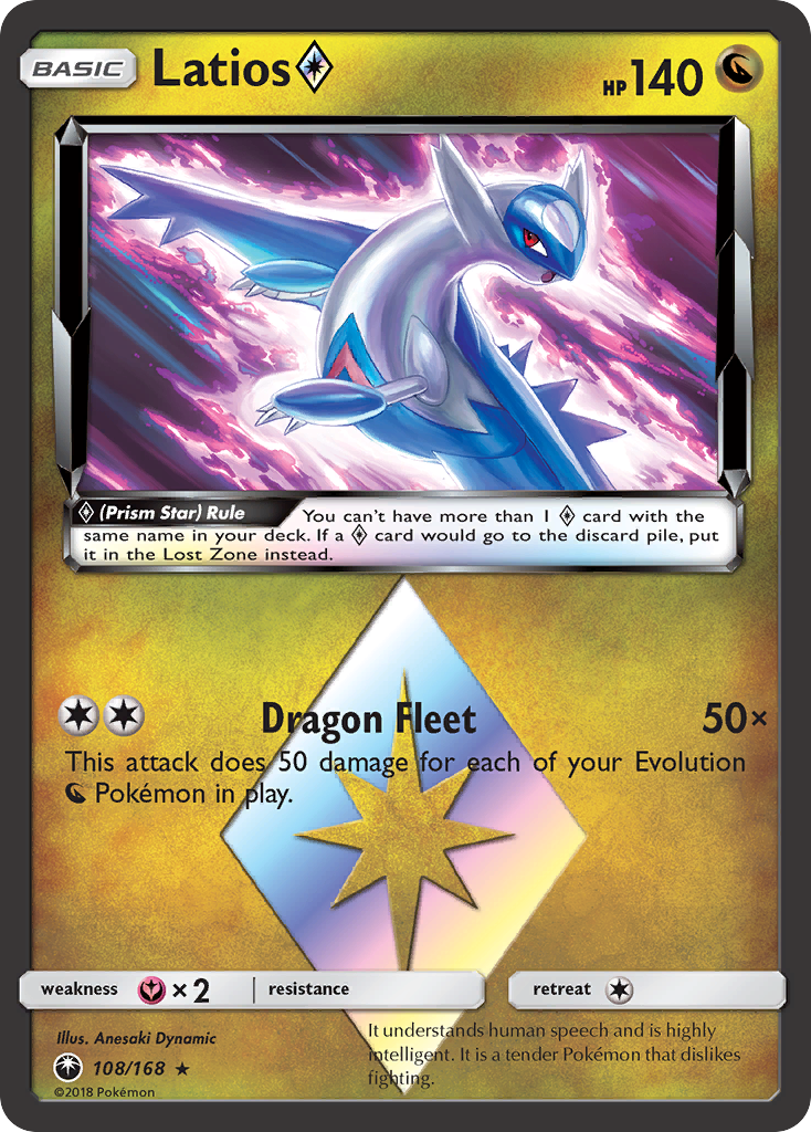 Latios (108/168) (Prism Star) [Sun & Moon: Celestial Storm] | Card Merchant Takapuna