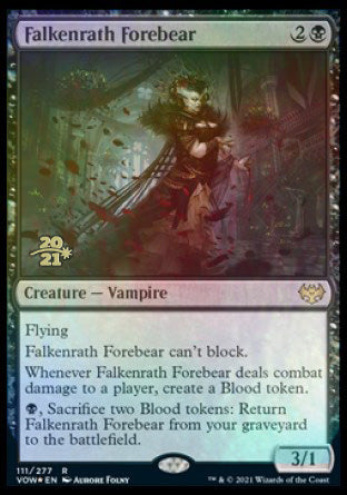 Falkenrath Forebear [Innistrad: Crimson Vow Prerelease Promos] | Card Merchant Takapuna