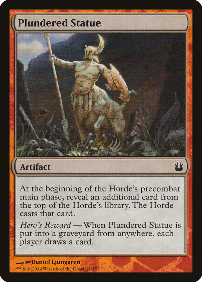 Plundered Statue [Born of the Gods Battle the Horde] | Card Merchant Takapuna