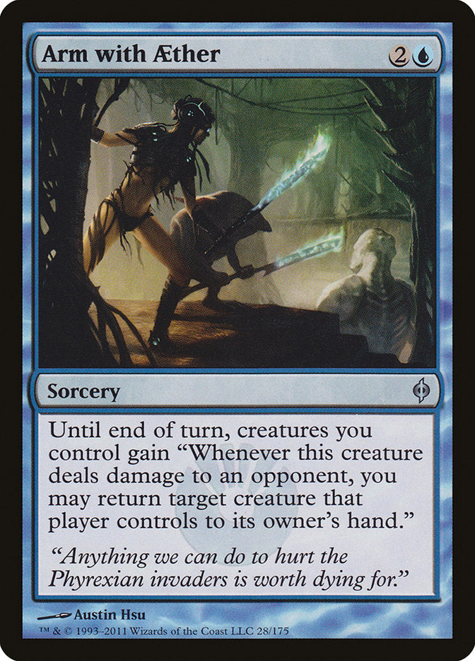 Arm with Aether [New Phyrexia] | Card Merchant Takapuna