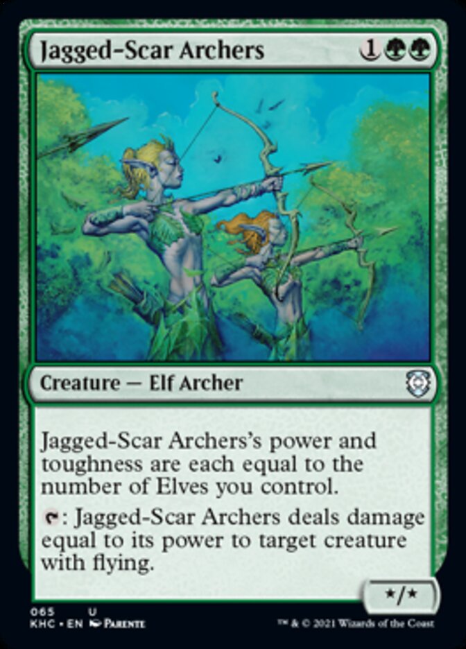 Jagged-Scar Archers [Kaldheim Commander] | Card Merchant Takapuna