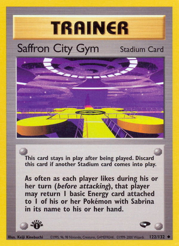 Saffron City Gym (122/132) [Gym Challenge 1st Edition] | Card Merchant Takapuna