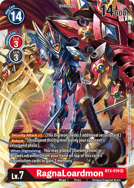 RagnaLoardmon [BT3-019] [Release Special Booster Ver.1.5] | Card Merchant Takapuna