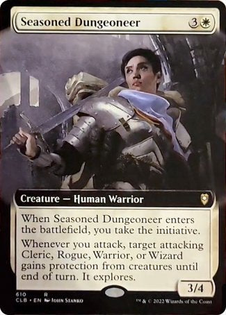 Seasoned Dungeoneer (Extended Art) [Commander Legends: Battle for Baldur's Gate] | Card Merchant Takapuna