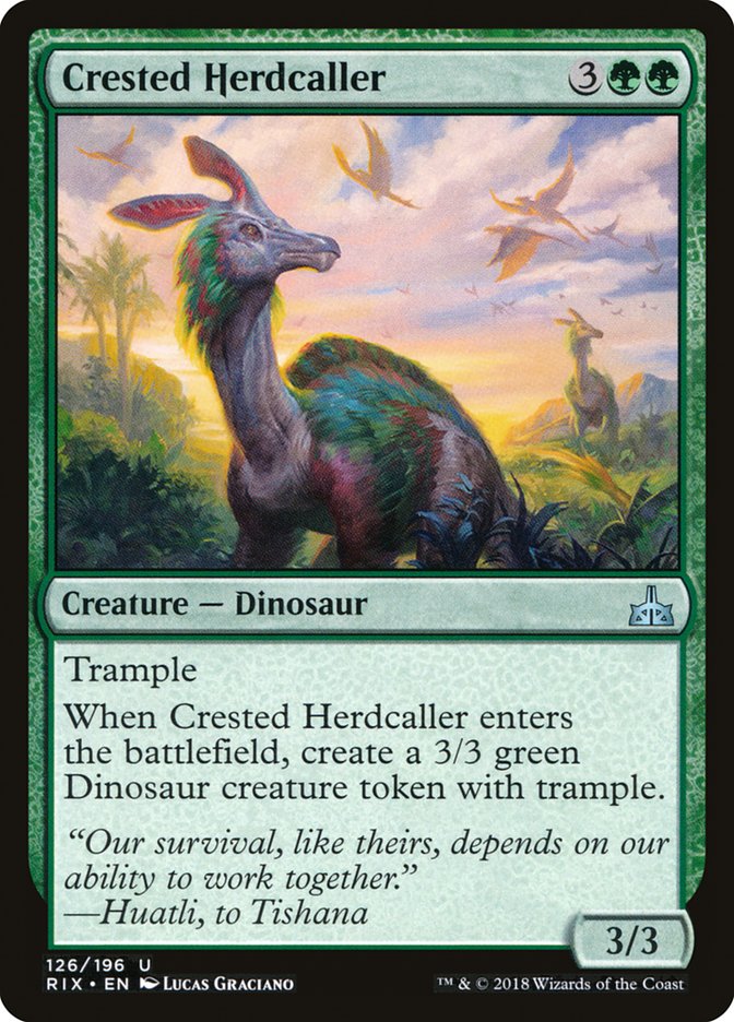 Crested Herdcaller [Rivals of Ixalan] | Card Merchant Takapuna