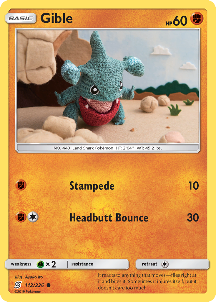 Gible (112/236) [Sun & Moon: Unified Minds] | Card Merchant Takapuna