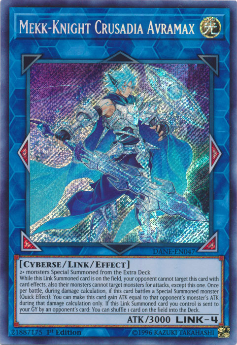 Mekk-Knight Crusadia Avramax [DANE-EN047] Secret Rare | Card Merchant Takapuna