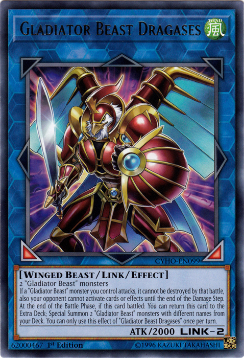 Gladiator Beast Dragases [CYHO-EN099] Rare | Card Merchant Takapuna