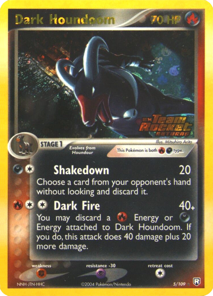 Dark Houndoom (5/109) (Stamped) [EX: Team Rocket Returns] | Card Merchant Takapuna