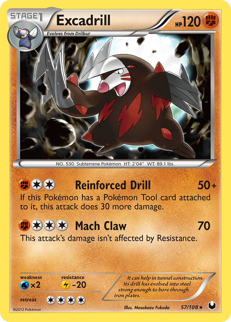 Excadrill (57/108) [Black & White: Dark Explorers] | Card Merchant Takapuna