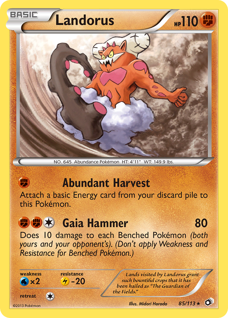 Landorus (85/113) [Black & White: Legendary Treasures] | Card Merchant Takapuna