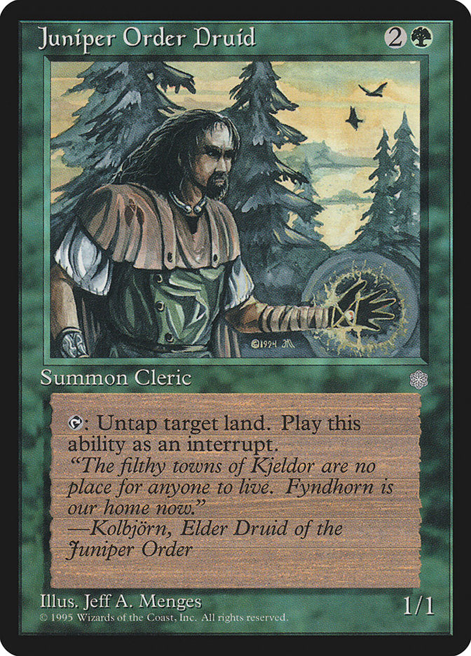 Juniper Order Druid [Ice Age] | Card Merchant Takapuna