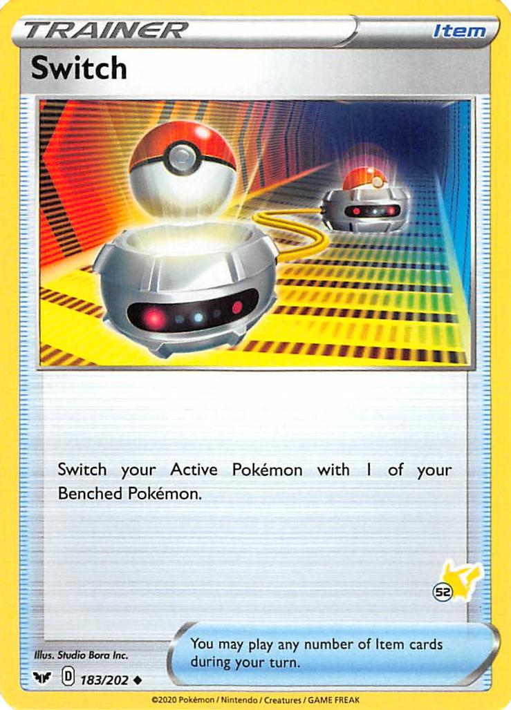 Switch (183/202) (Pikachu Stamp #52) [Battle Academy 2022] | Card Merchant Takapuna