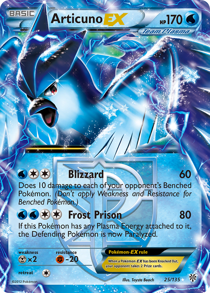 Articuno EX (25/135) [Black & White: Plasma Storm] | Card Merchant Takapuna