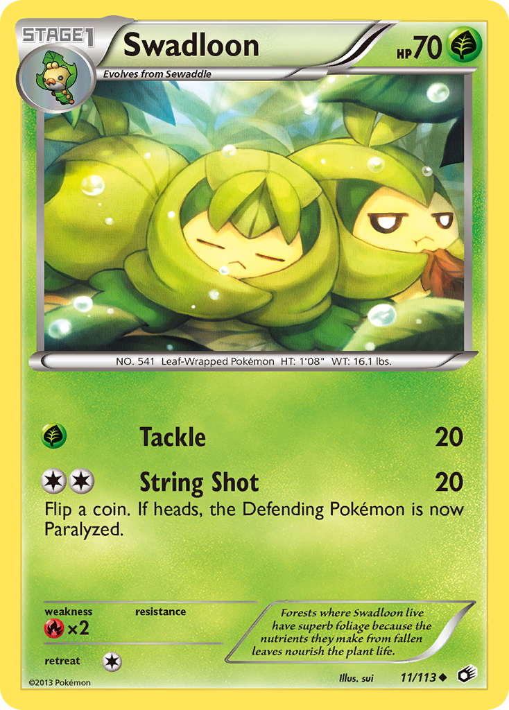 Swadloon (11/113) [Black & White: Legendary Treasures] | Card Merchant Takapuna