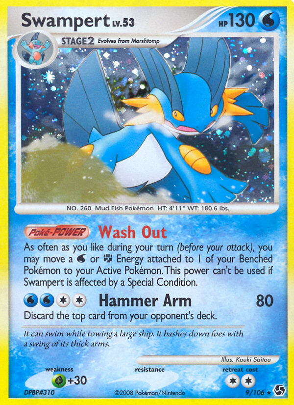 Swampert (9/106) [Diamond & Pearl: Great Encounters] | Card Merchant Takapuna