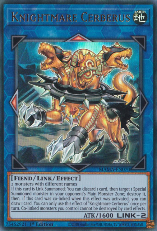 Knightmare Cerberus [MAMA-EN070] Ultra Rare | Card Merchant Takapuna