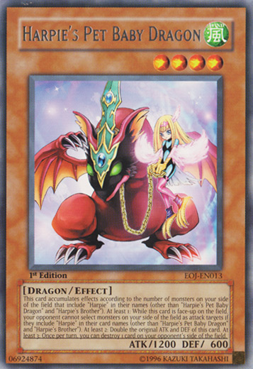 Harpie's Pet Baby Dragon [EOJ-EN013] Rare | Card Merchant Takapuna