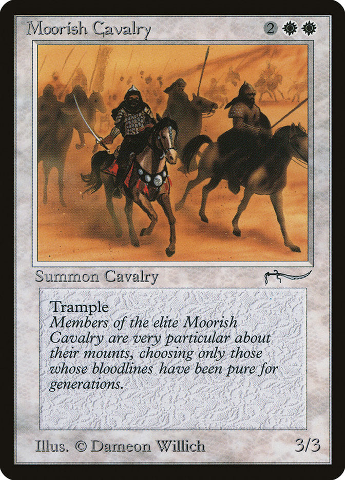 Moorish Cavalry (Dark Mana Cost) [Arabian Nights] | Card Merchant Takapuna