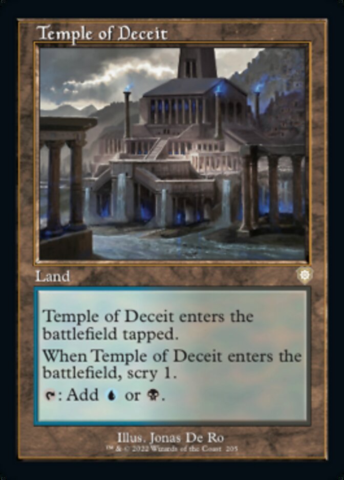 Temple of Deceit (Retro) [The Brothers' War Commander] | Card Merchant Takapuna