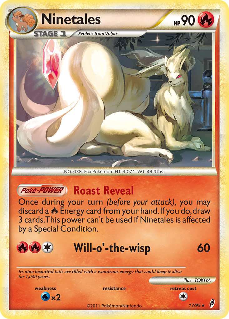 Ninetales (17/95) [HeartGold & SoulSilver: Call of Legends] | Card Merchant Takapuna