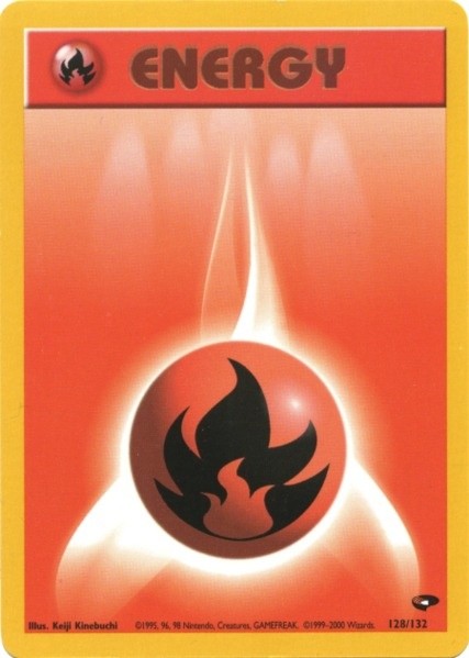 Fire Energy (128/132) [Gym Challenge Unlimited] | Card Merchant Takapuna