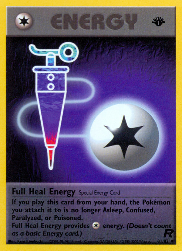 Full Heal Energy (81/82) [Team Rocket 1st Edition] | Card Merchant Takapuna