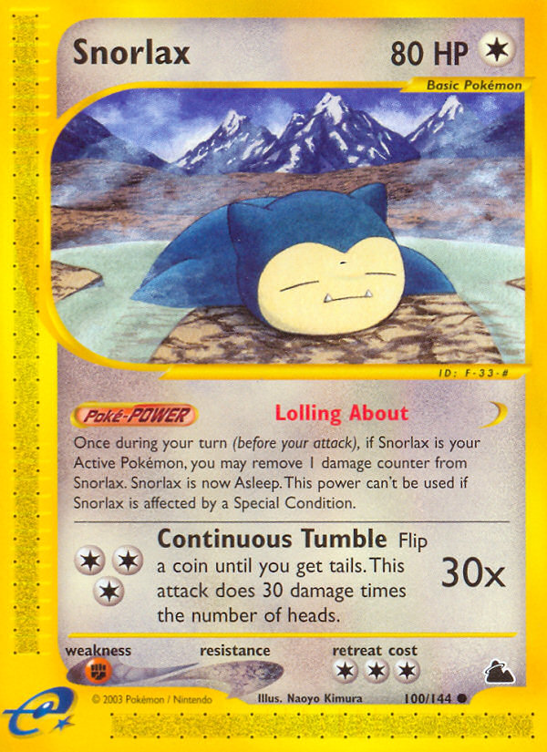 Snorlax (100/144) [Skyridge] | Card Merchant Takapuna