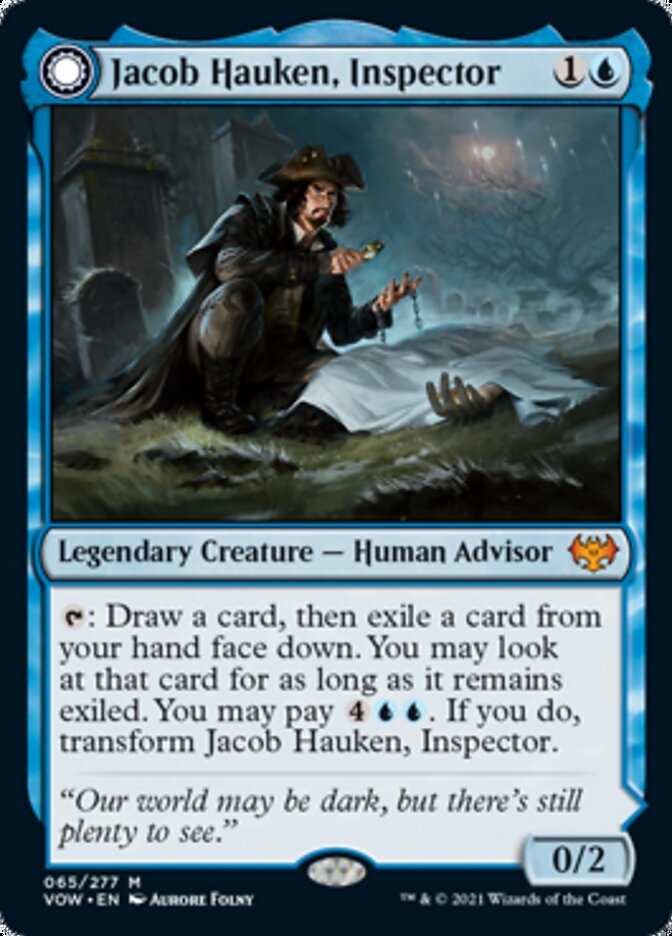 Jacob Hauken, Inspector // Hauken's Insight [Innistrad: Crimson Vow] | Card Merchant Takapuna