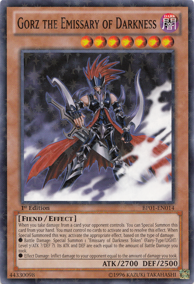 Gorz the Emissary of Darkness [BP01-EN014] Starfoil Rare | Card Merchant Takapuna