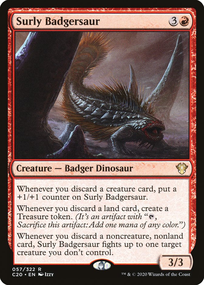 Surly Badgersaur [Commander 2020] | Card Merchant Takapuna