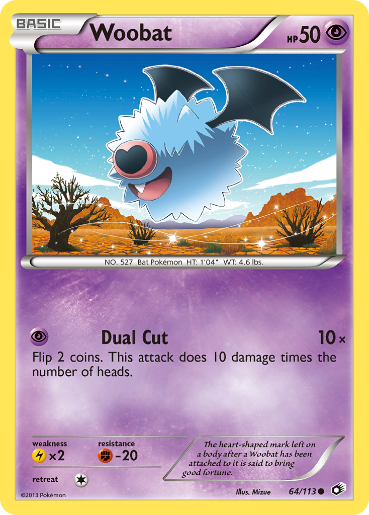 Woobat (64/113) [Black & White: Legendary Treasures] | Card Merchant Takapuna