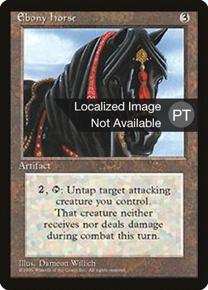 Ebony Horse [Fourth Edition (Foreign Black Border)] | Card Merchant Takapuna