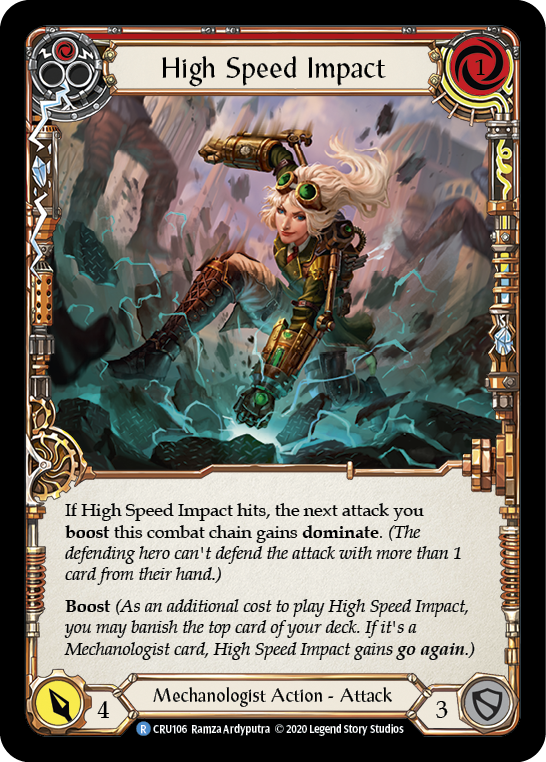 High Speed Impact (Red) [CRU106] (Crucible of War)  1st Edition Normal | Card Merchant Takapuna