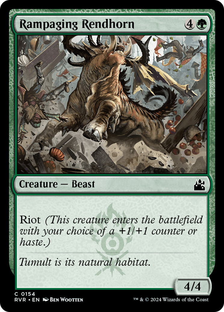 Rampaging Rendhorn [Ravnica Remastered] | Card Merchant Takapuna