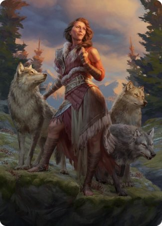 Arlinn, the Pack's Hope 1 Art Card [Innistrad: Midnight Hunt Art Series] | Card Merchant Takapuna