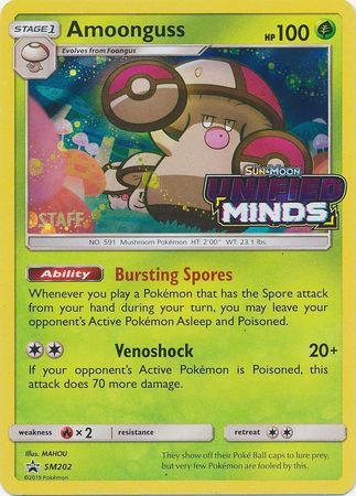 Amoonguss (SM202) (Staff Prerelease Promo) [Sun & Moon: Black Star Promos] | Card Merchant Takapuna