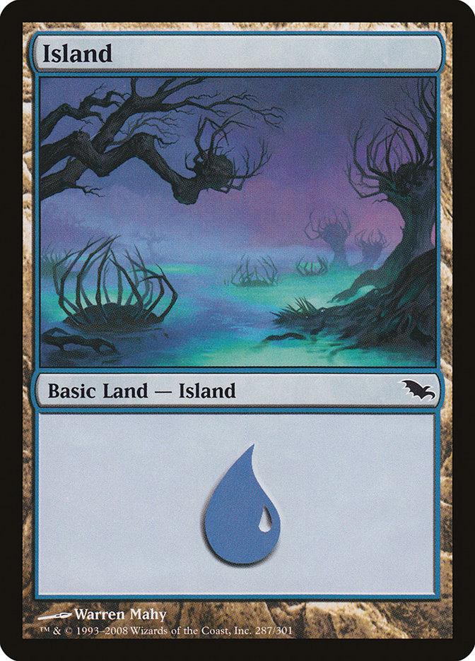 Island (287) [Shadowmoor] | Card Merchant Takapuna