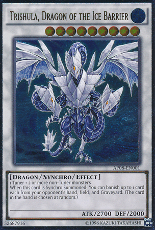 Trishula, Dragon of the Ice Barrier [AP08-EN001] Ultimate Rare | Card Merchant Takapuna