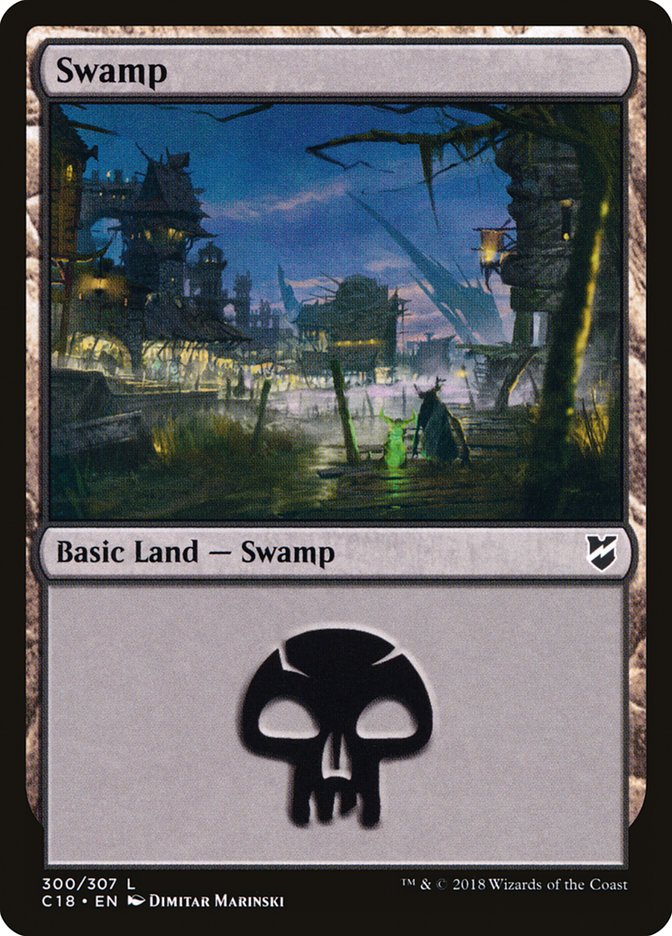 Swamp (300) [Commander 2018] | Card Merchant Takapuna