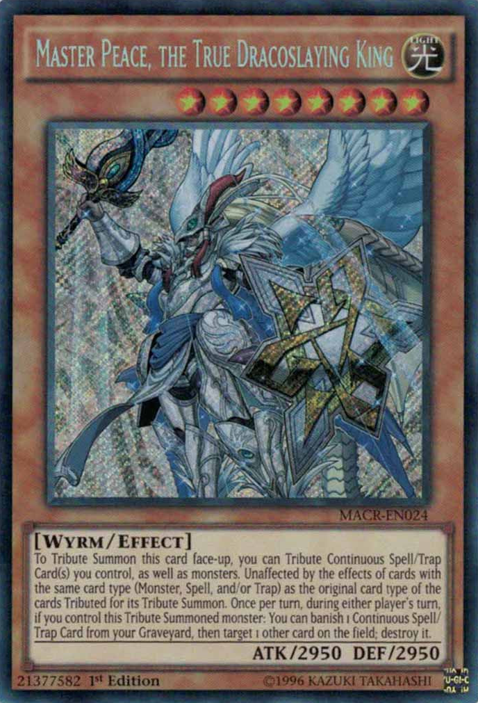 Master Peace, the True Dracoslaying King [MACR-EN024] Secret Rare | Card Merchant Takapuna