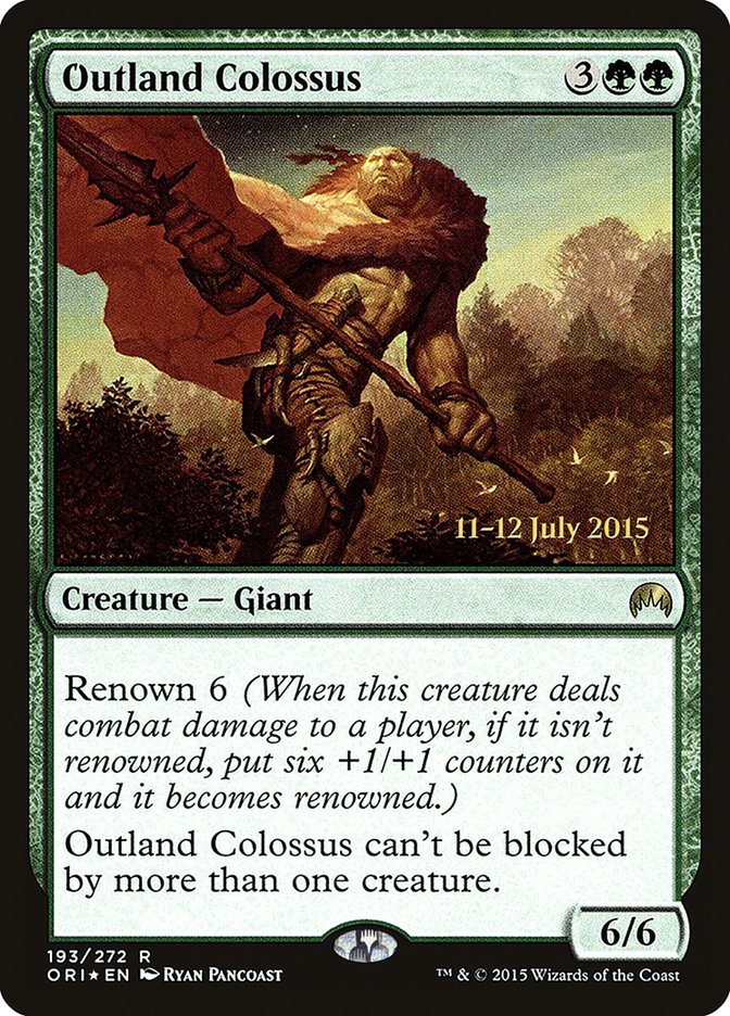 Outland Colossus [Magic Origins Prerelease Promos] | Card Merchant Takapuna