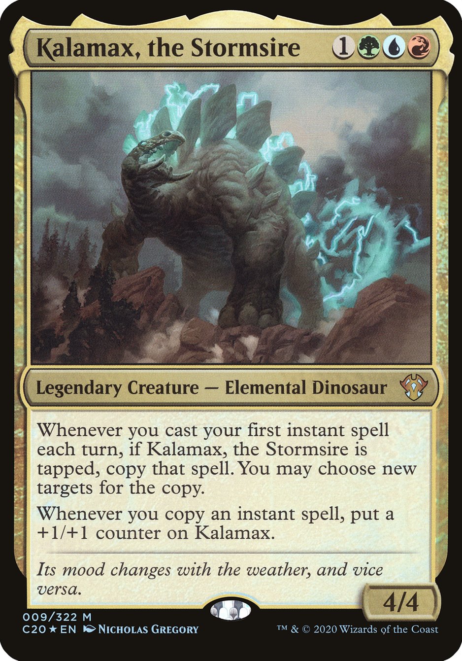 Kalamax, the Stormsire (Oversized) [Commander 2020 Oversized] | Card Merchant Takapuna