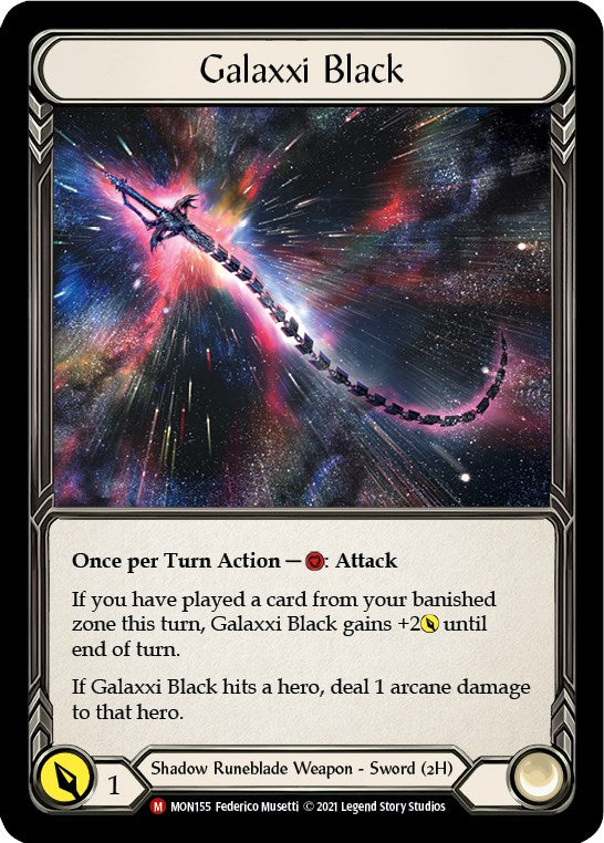 Galaxxi Black (Alternate Art) [MON155] (Monarch)  Cold Foil | Card Merchant Takapuna