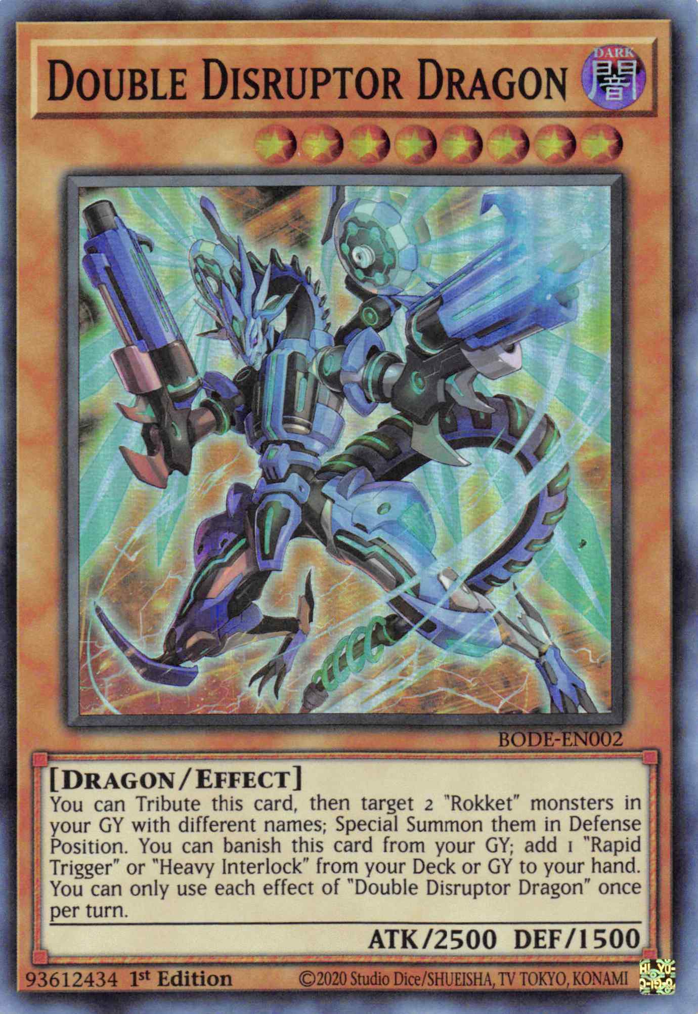 Double Disrupter Dragon [BODE-EN002] Super Rare | Card Merchant Takapuna