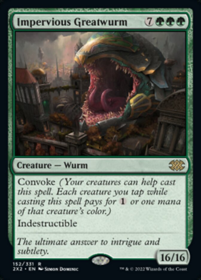 Impervious Greatwurm [Double Masters 2022] | Card Merchant Takapuna