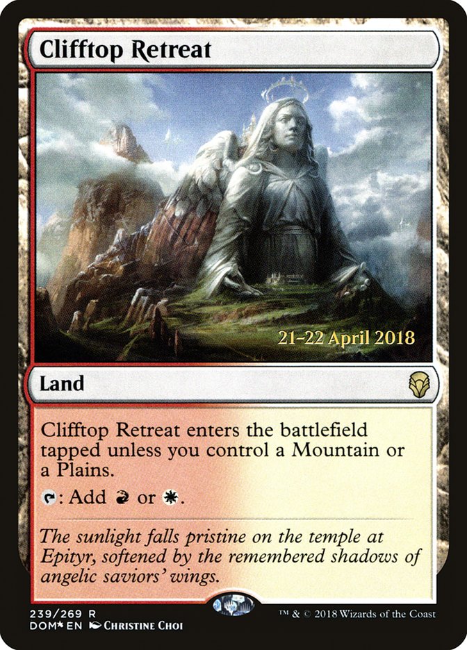 Clifftop Retreat [Dominaria Prerelease Promos] | Card Merchant Takapuna